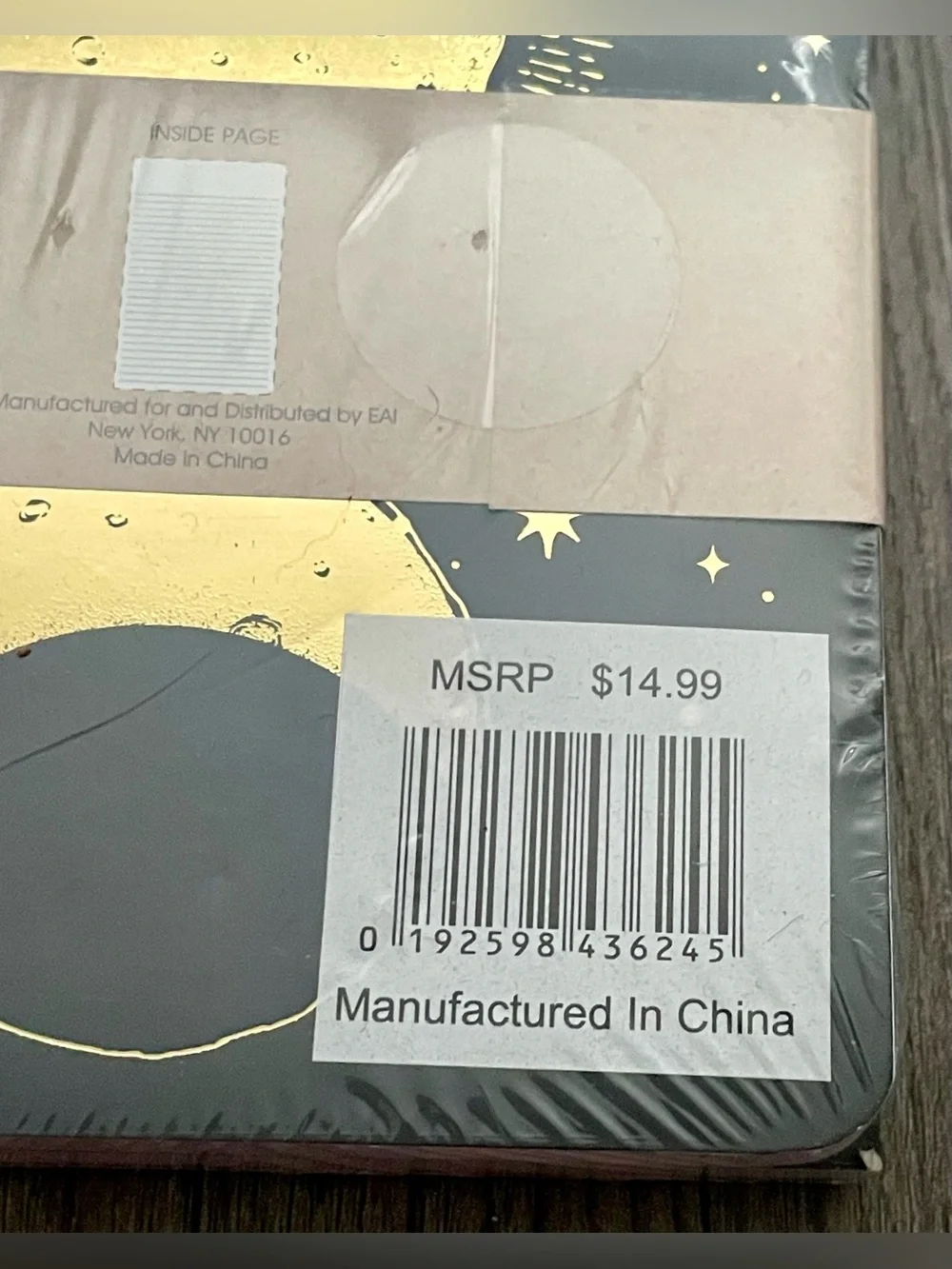 ✨ NWT Moon and Stars Notebook Set - Dark Navy & Gold - Pack of 3 ✨
